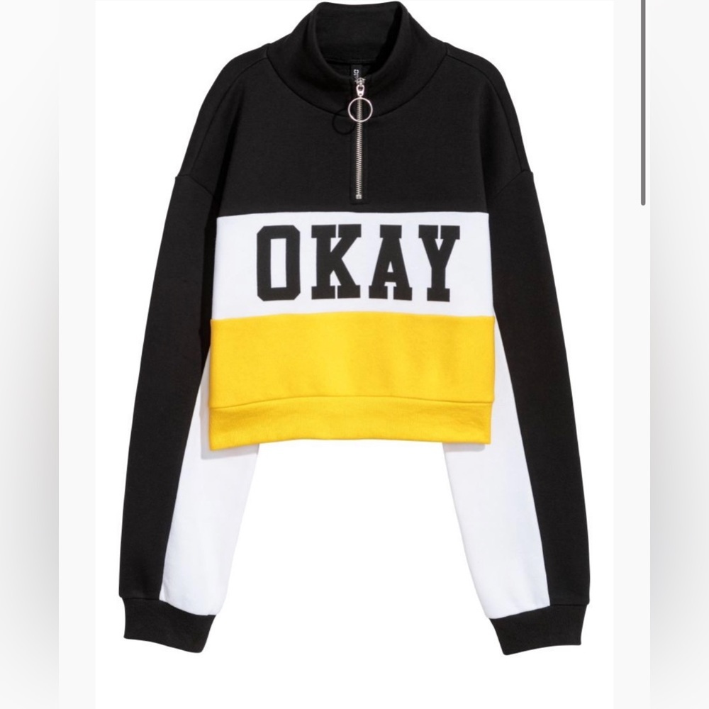 Drop Shoulder Cropped Sweatshirt | H&M DIVIDED